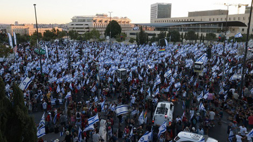 Tens of thousands of Israelis march to Knesset as anti-regime protests continue  D4a258c6-e925-458a-9fca-1ec71b6da02d